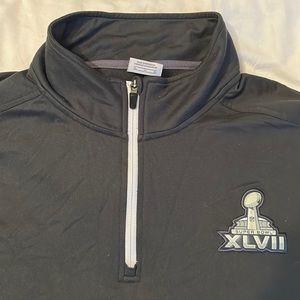 Black Nike Super Bowl XLVII 1/4 Zip.